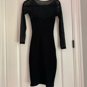 American apparel black dress sheer top size Small